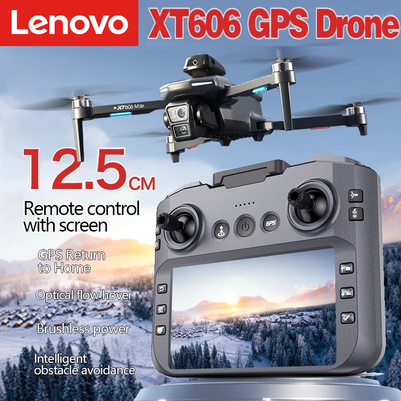 Drone Kit With Camera - Lenovo XT606 MAX GPS Drone 4k
