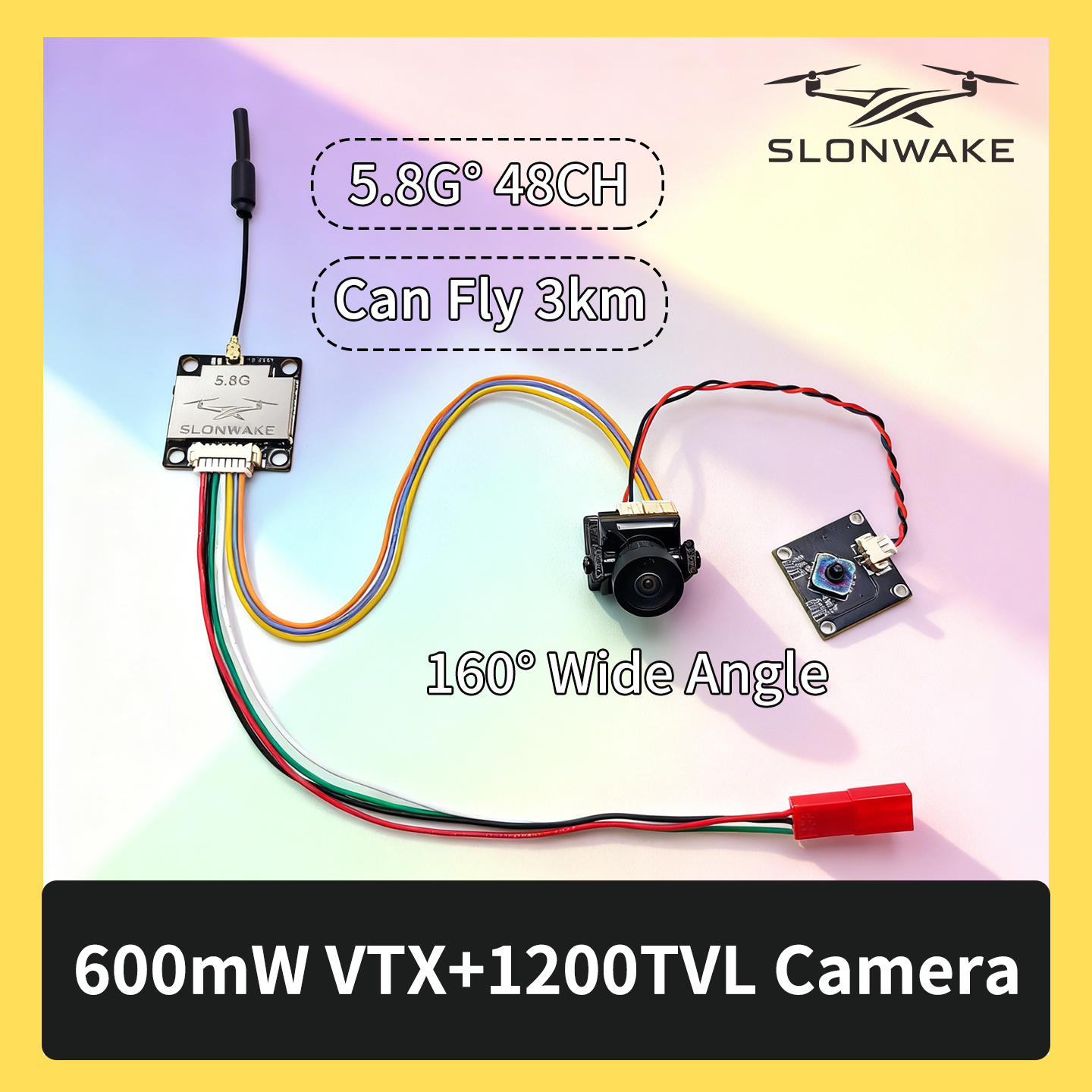 SLONWAKE 5.8G 600mW 7-24V FPV  - Drone Kit With Camera recensione e prezzo