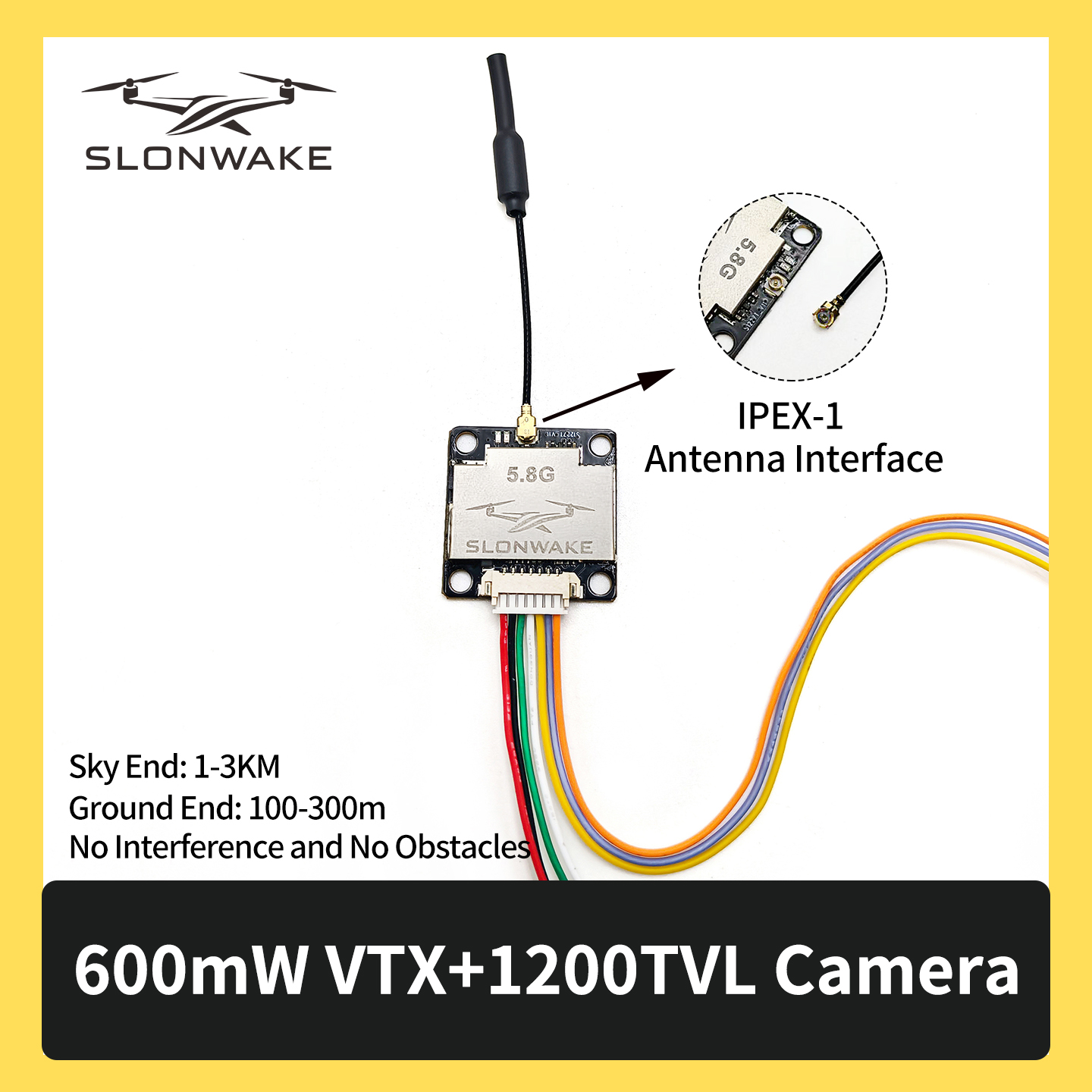 SLONWAKE 5.8G 600mW 7-24V FPV  - Drone Kit With Camera recensione e prezzo