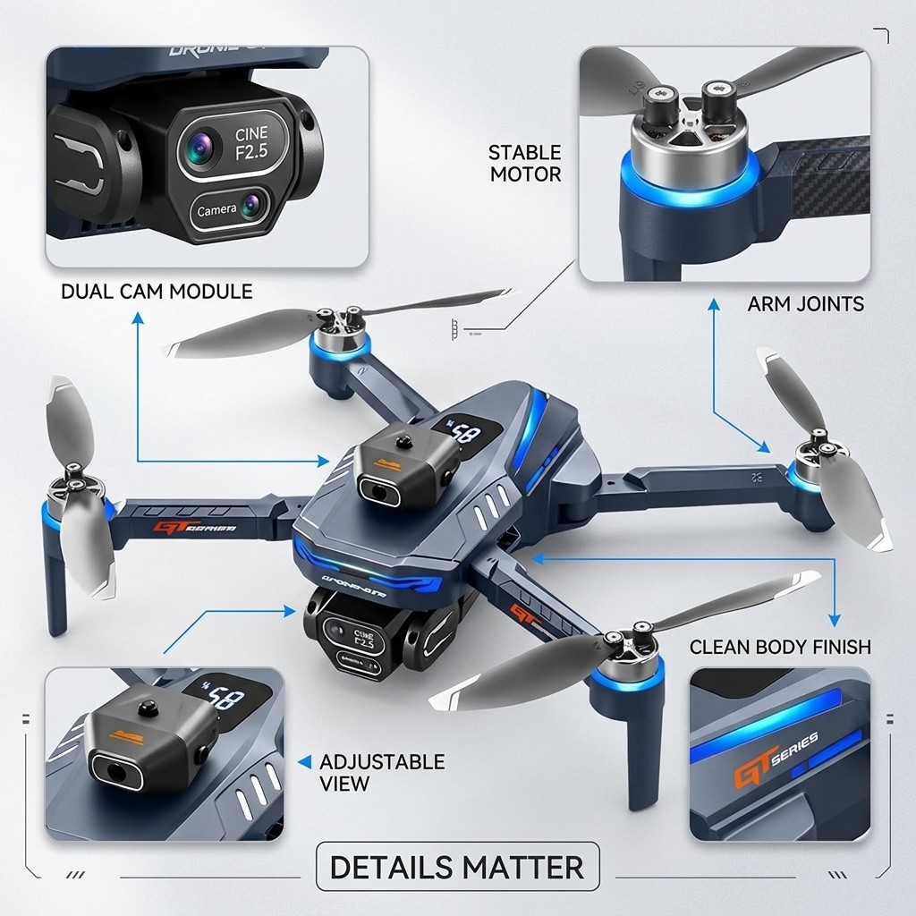 New GT8 Drone Professional 8K  - Drone Kit Professional recensione e prezzo