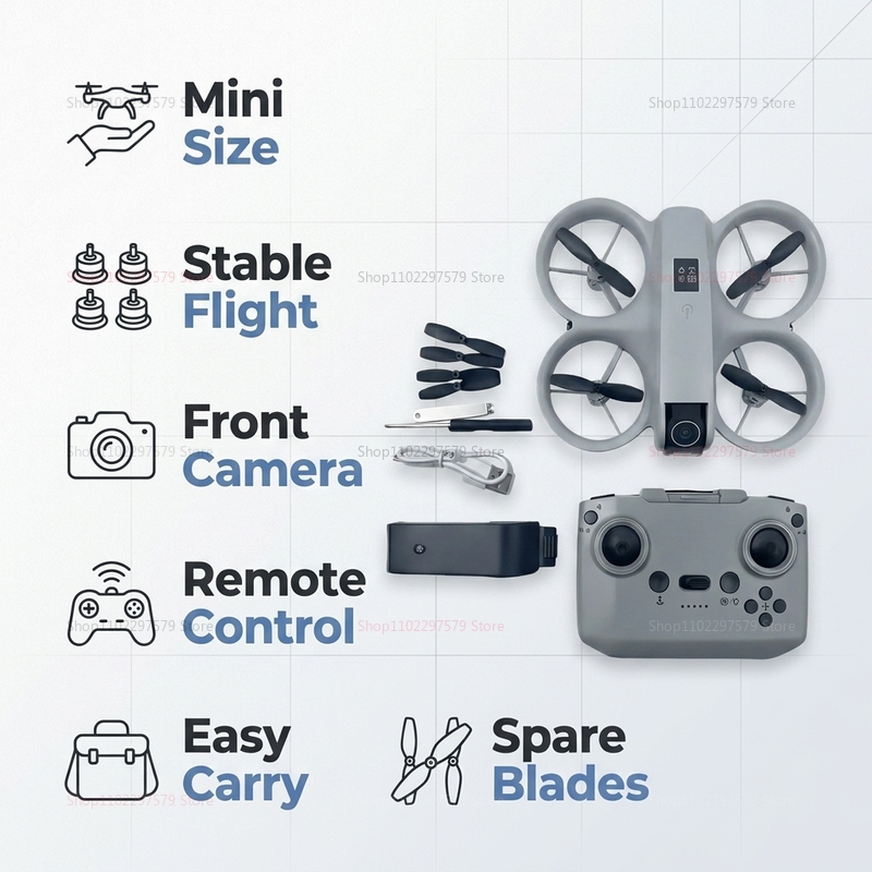 Mini Drone with 8K HD Camera F - Drone Kit Tricopter recensione e prezzo
