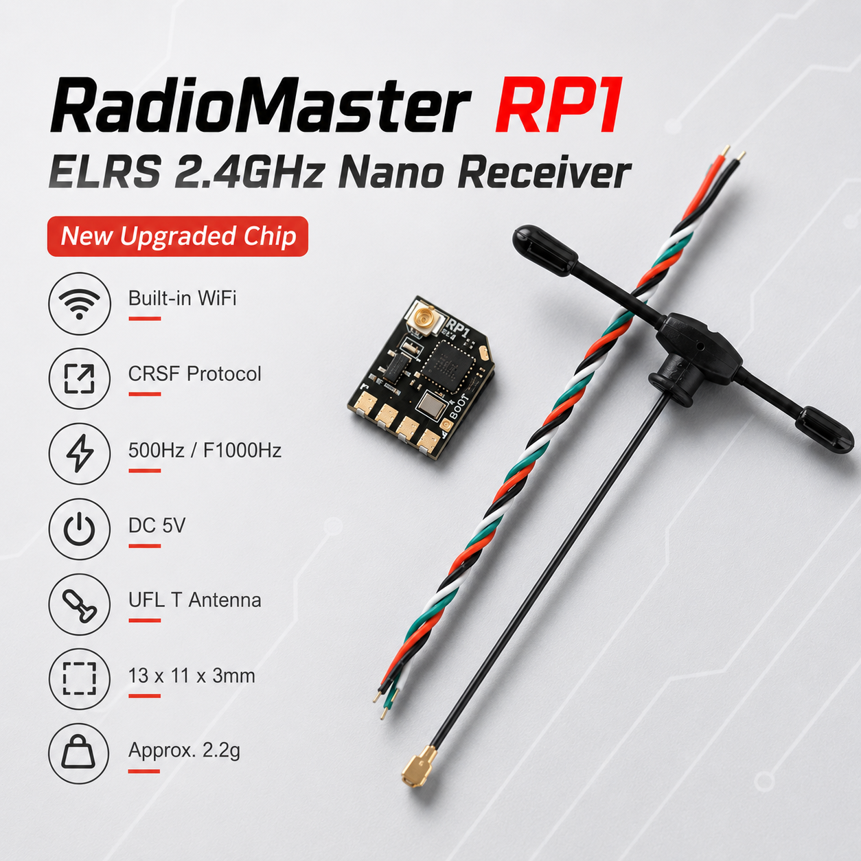 RadioMaster RP1 V2, 2.4GHz Exp - Drone Kit Long Range recensione e prezzo