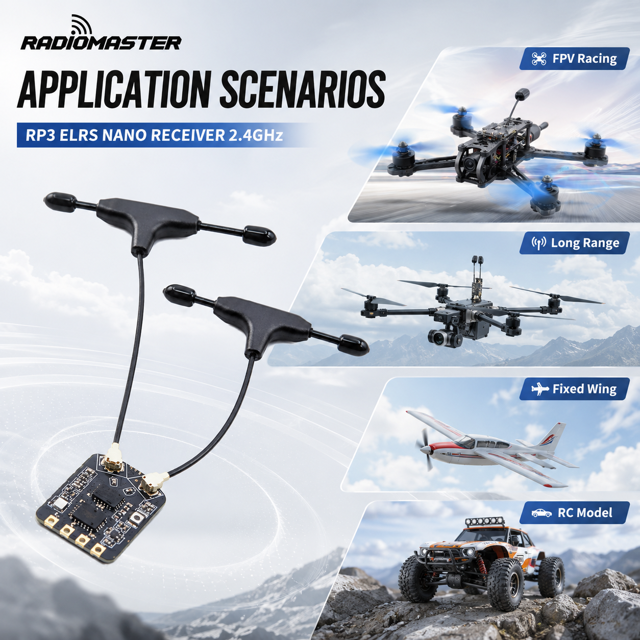RadioMaster RP3 ELRS 2.4GHz Na - Drone Kit Long Range recensione e prezzo