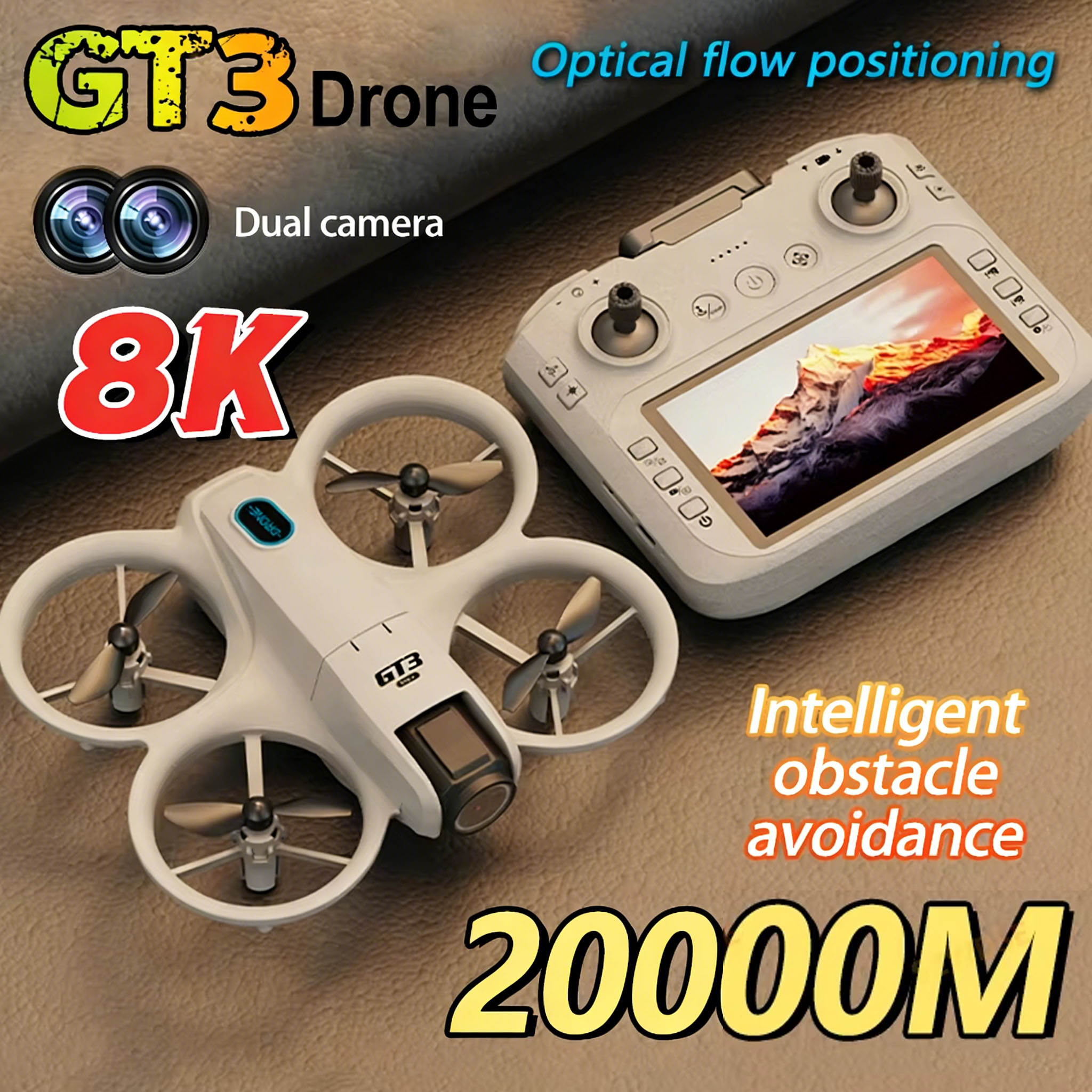 2026 New GT3 Mini Hot Drone 8K - Drone Kit Tricopter recensione e prezzo