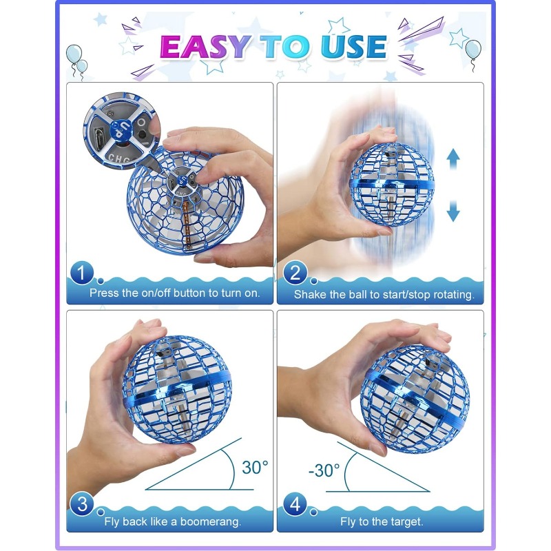 Magic Flying Orb Ball with Lig - Drone Kit Tricopter recensione e prezzo